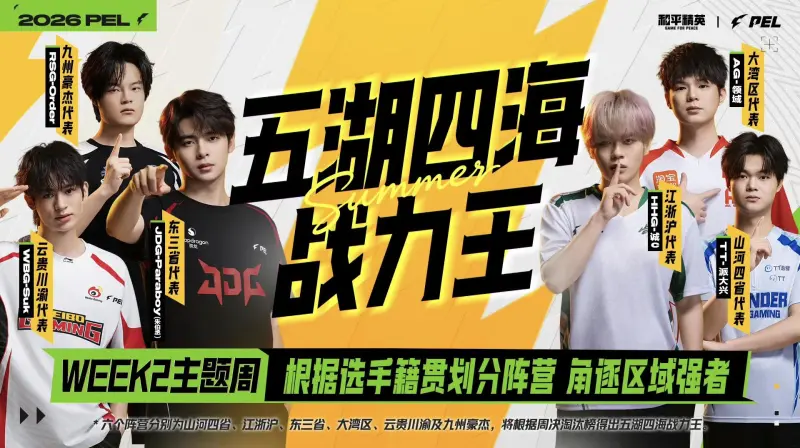 九游娱乐app下载-2026PEL夏季赛Week2主题周预告:谁是“五湖四海战力王”